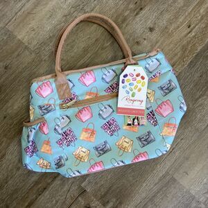 Rongrong Insulated Lunch Tote Bag Purses Pattern picnik work vacation travel